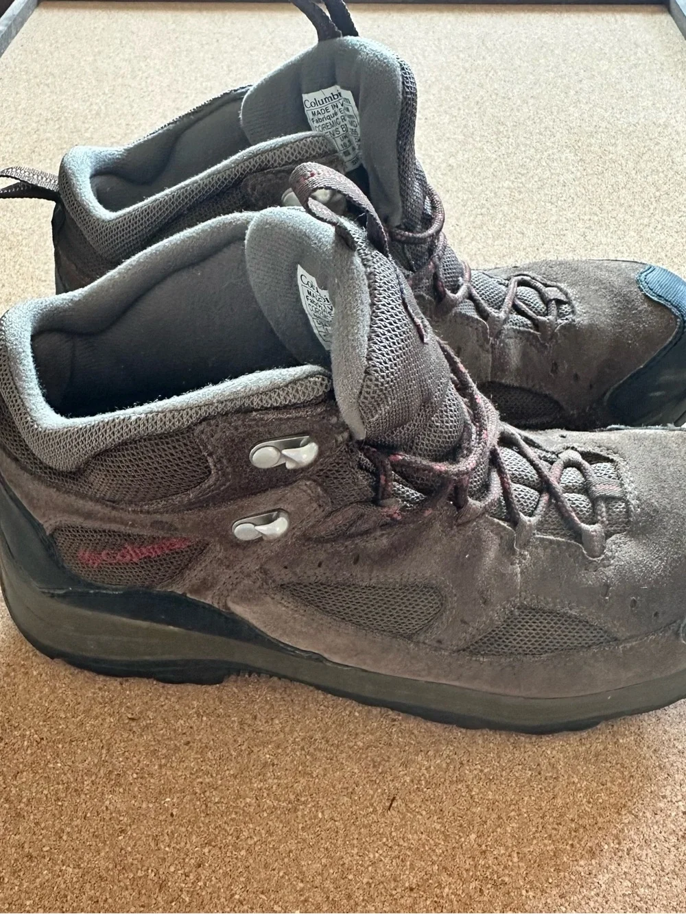 Columbia Men's Brown and Gray Waterproof Hiking Boots